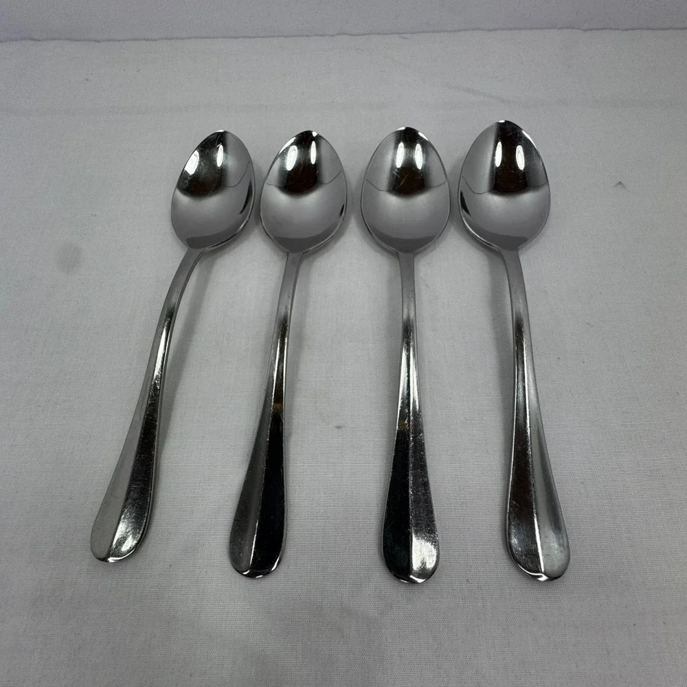 Cuisinart Annapolis 18/10 Stainless Steel Teaspoons (4) Glossy Teardrop Handle